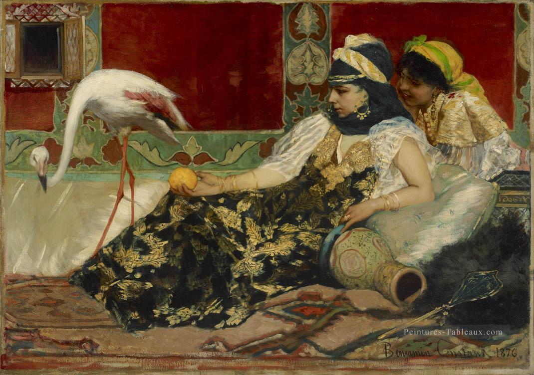 Le flamant rose Jean Joseph Benjamin orientaliste constant Peintures à l'huile